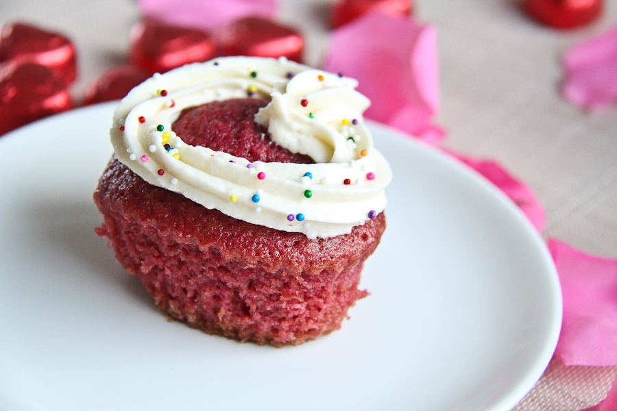 Red Velvet Cupcakes with Cream Cheese Frosting