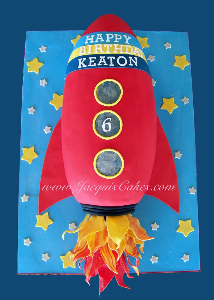 Rocket Birthday Cake