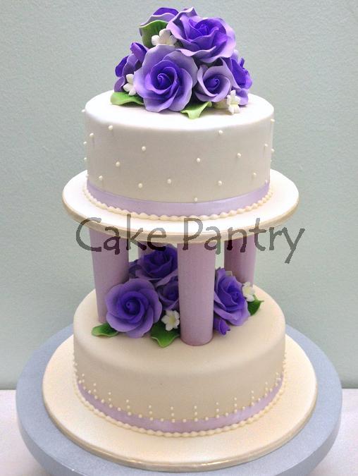 Romantic 3 Tier Wedding Cake