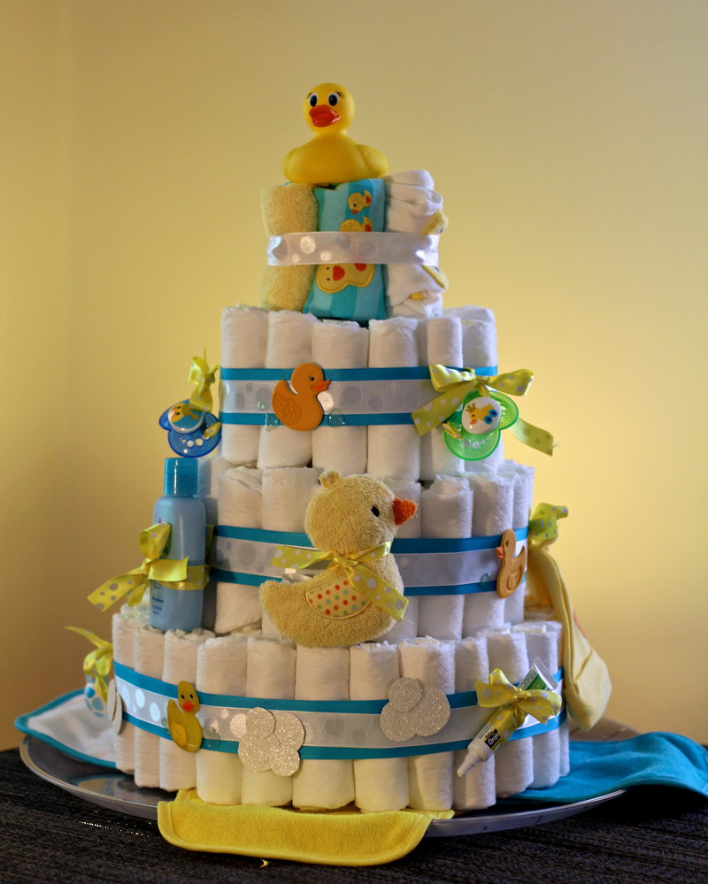 Rubber Duck Diaper Cake