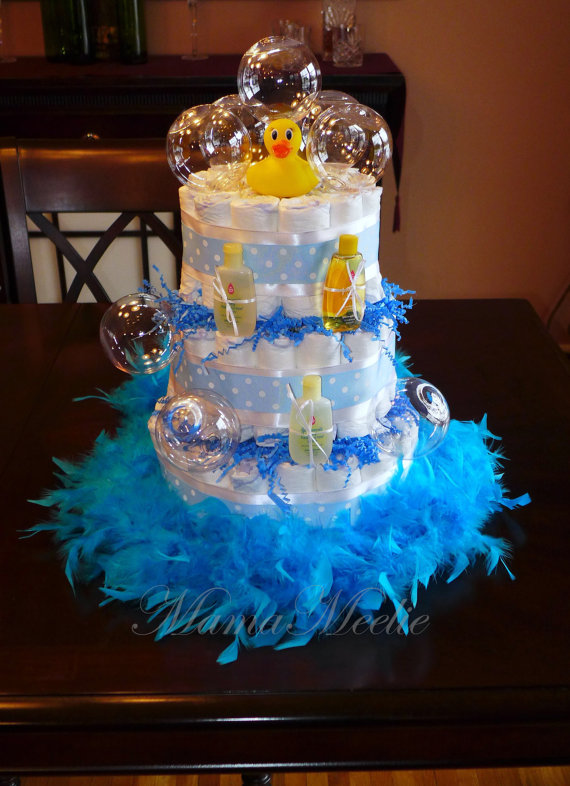 Rubber Ducky Diaper Cake