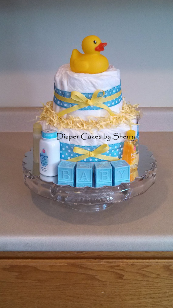 Rubber Ducky Diaper Cake