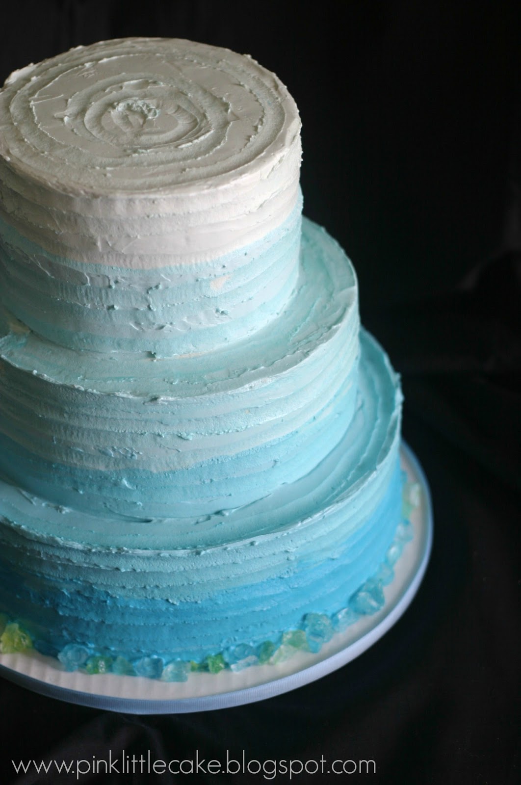 Rustic Baby Shower Cake Ombre