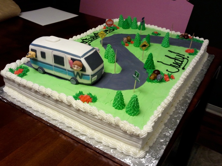 RV Retirement Sheet Cake