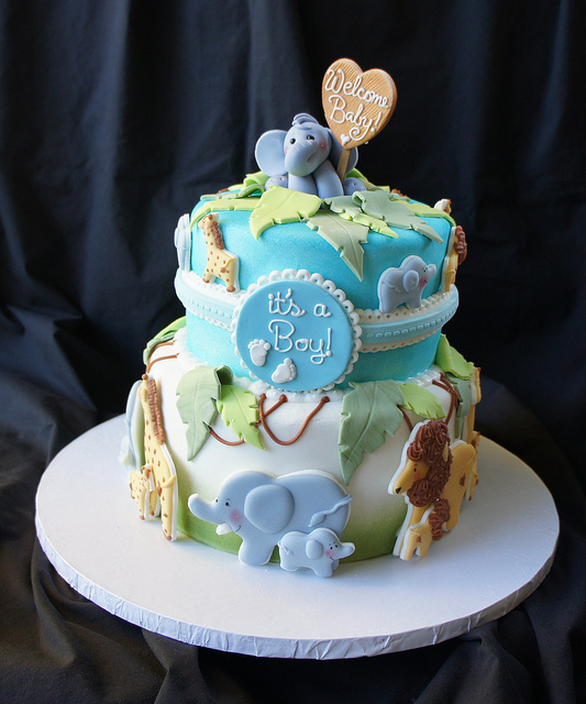 Safari Baby Shower Cake