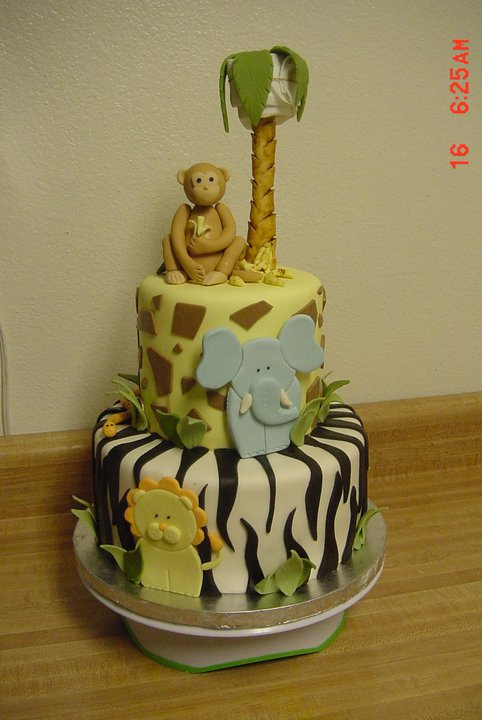 Safari Baby Shower Cake