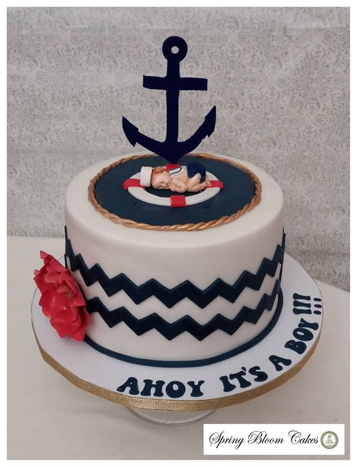 10 Photos of Sailor Boy Baby Shower Cakes