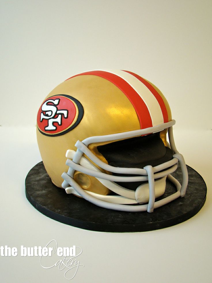 San Francisco 49ers Helmet Cake