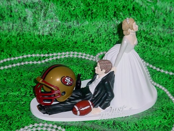 San Francisco 49ers Wedding Cake Topper