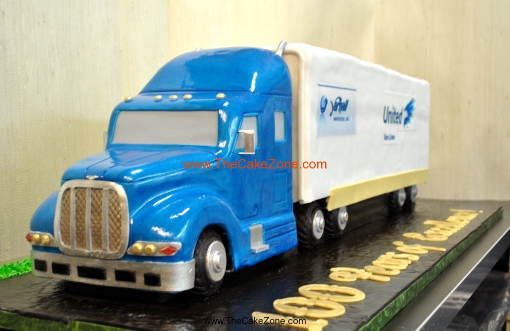 Semi Truck Cake