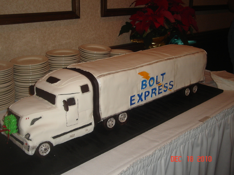 Semi Truck Cake