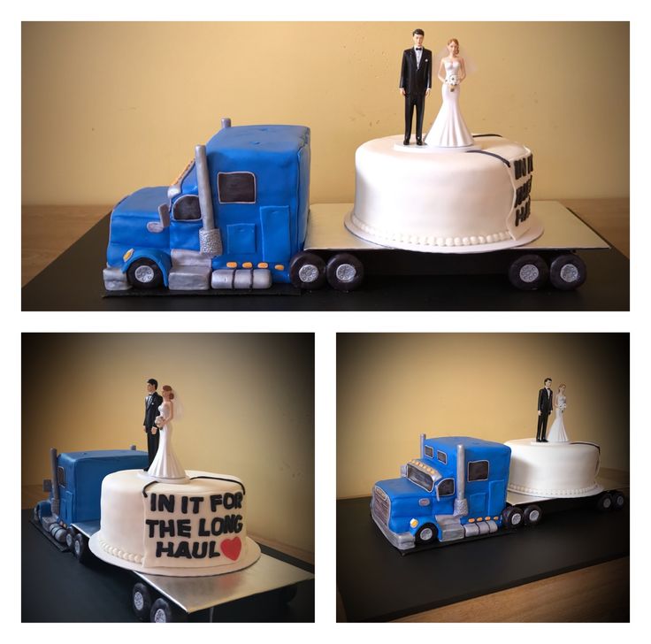 Semi Truck Wedding Cake