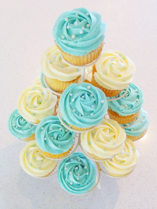 Simple Baby Shower Cupcakes