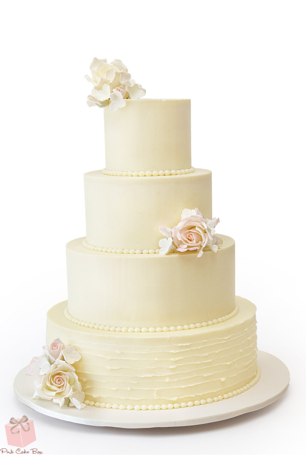 12 Simple Elegant Wedding Cakes With Buttercream Photo Textured