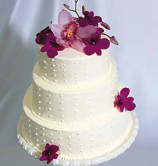 Simple Buttercream Wedding Cake