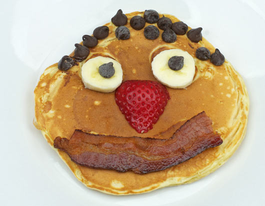 Smiley-Face Chocolate Chip Pancakes