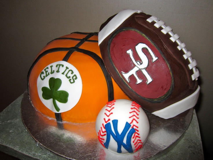 Sports Theme Grooms Cake