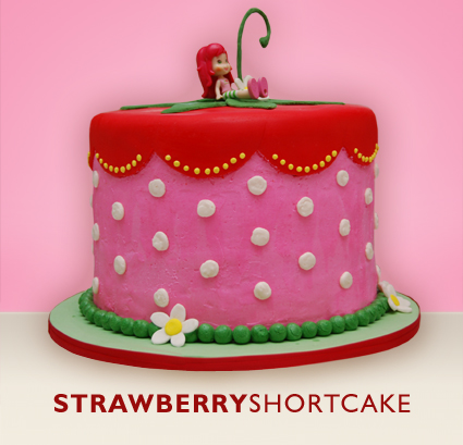 Strawberry Shortcake Birthday Cake