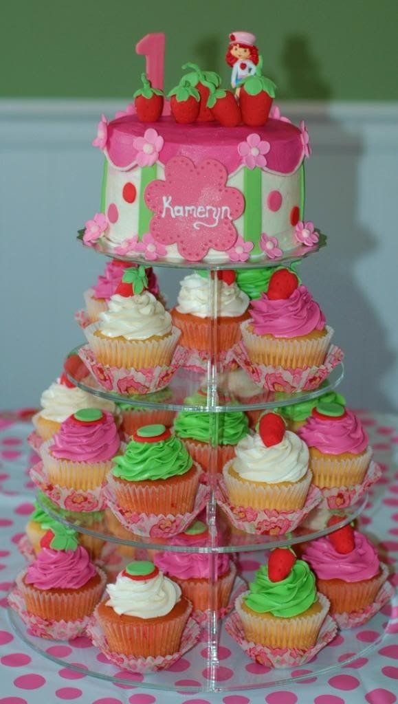 Strawberry Shortcake Birthday Cake