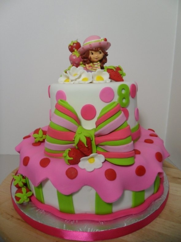 Strawberry Shortcake Birthday Cake