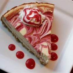 Strawberry Swirl Cheesecake