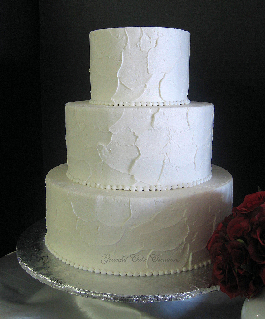 12 Photos of Simple Elegant Wedding Cakes With Buttercream