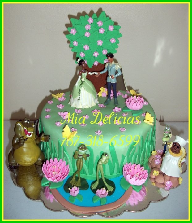 Tiana Princess and the Frog Cake