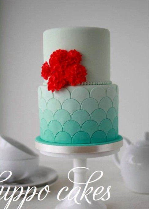 11 Photos of Groom's Cakes Red Roses Turquoise