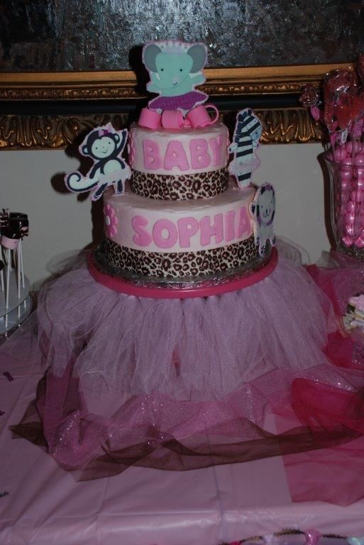 Tutu Baby Shower Cake