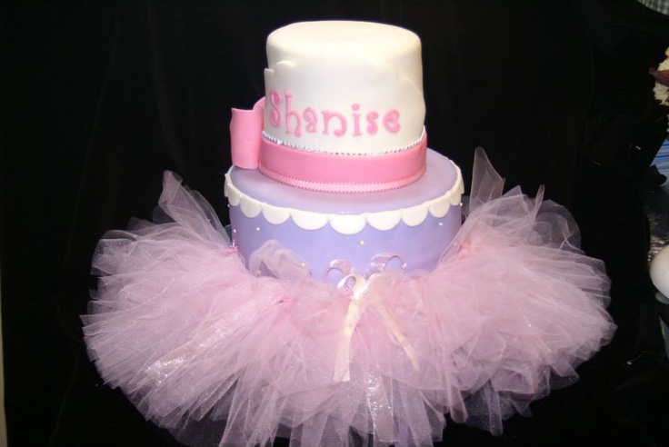 Tutu Baby Shower Cake