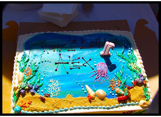 Under the Sea Sheet Cake