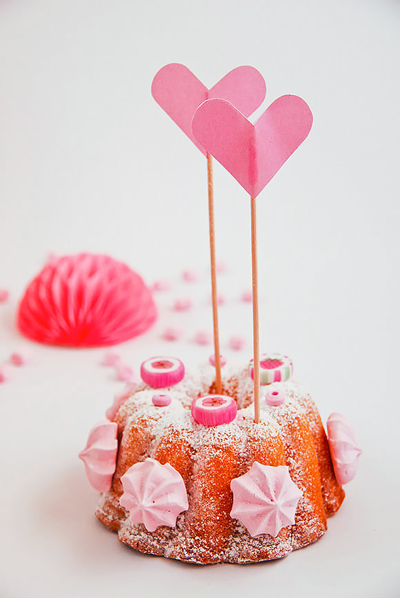 Valentine's Day Candy Heart Cake