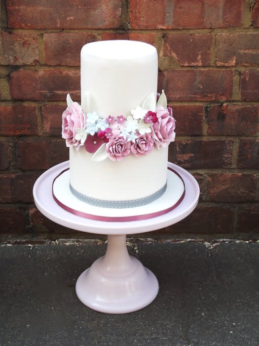 Vintage 2 Tier Wedding Cake