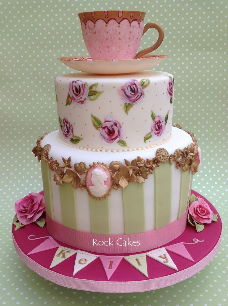 6 Photos of Tea Party Birthday Cakes For Girls