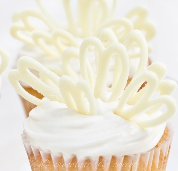 White Chocolate Cupcake Decorations