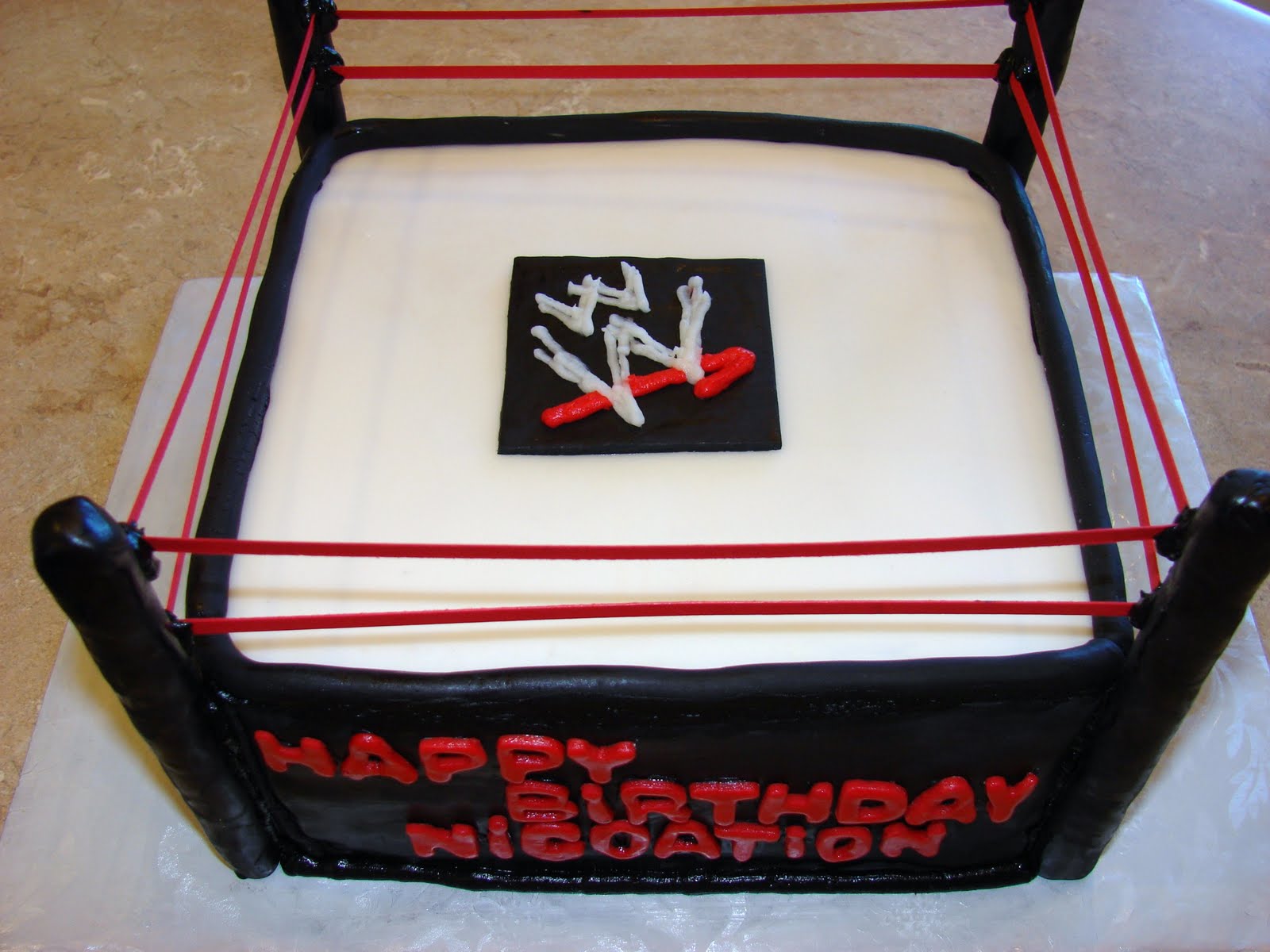 WWE Birthday Cake