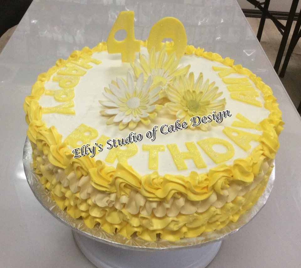 Yellow Cakes Cake Decorating