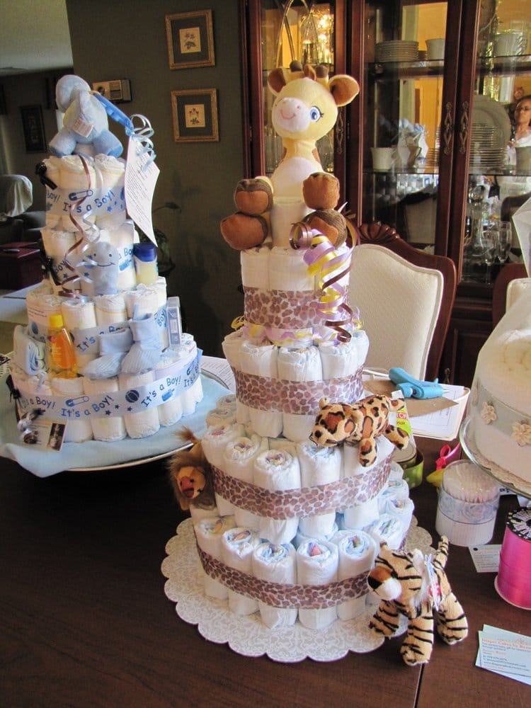 Zoo Animal Diaper Cake