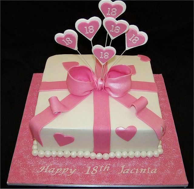 7 Photos of Pink 18th Birthday Cakes