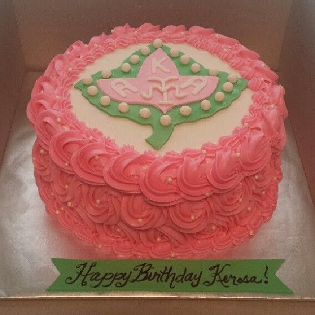 AKA Sorority Birthday Cake