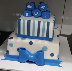 Baby Boy Shower Cake