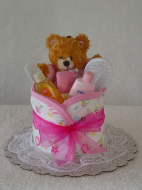 Baby Girl Cupcake Diaper Cake