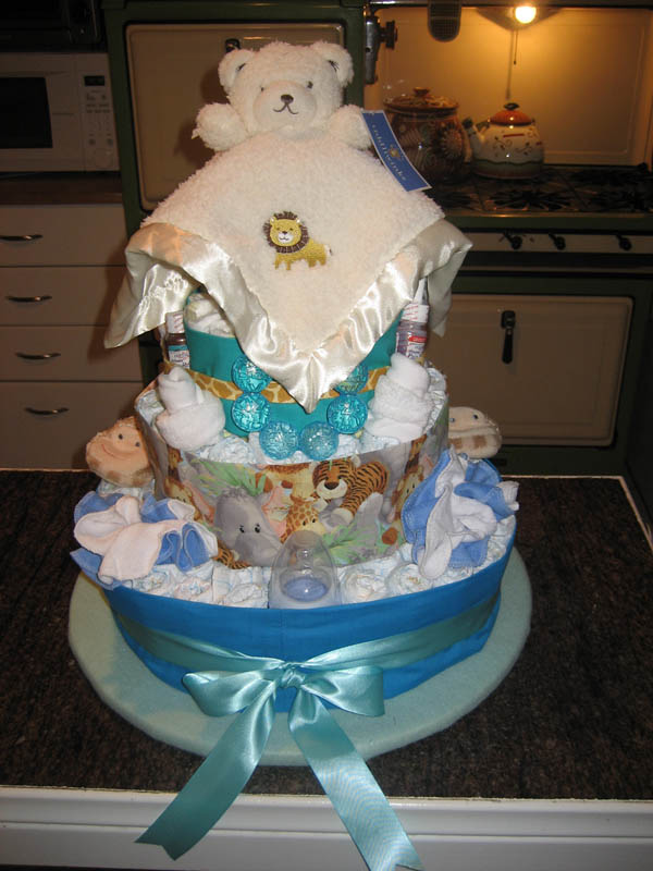 Baby Jungle Animal Diaper Cake