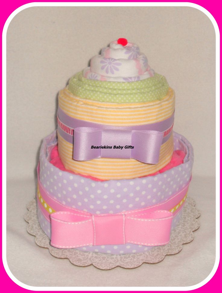 Baby Receiving Blanket Shower Cake