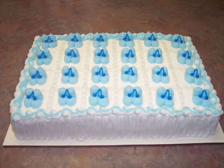 Baby Shower Cake Squares