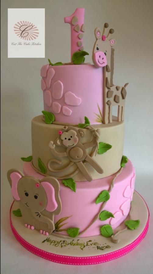 Baby Shower Jungle Cake