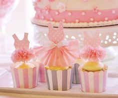 Ballerina Baby Shower Cupcakes