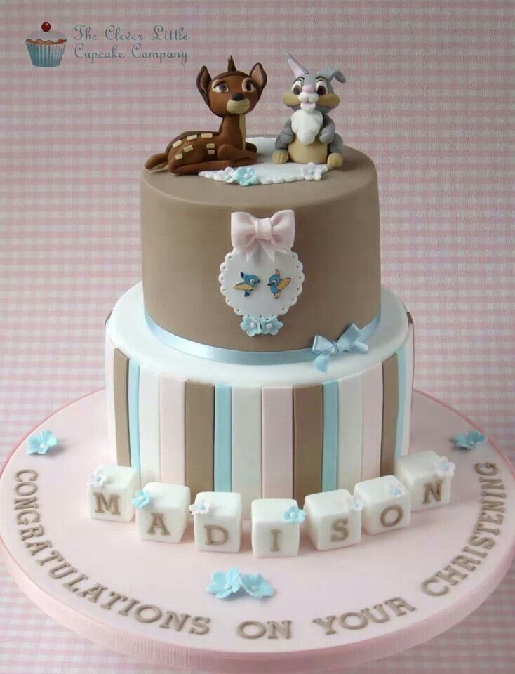 Bambi Baby Shower Cake