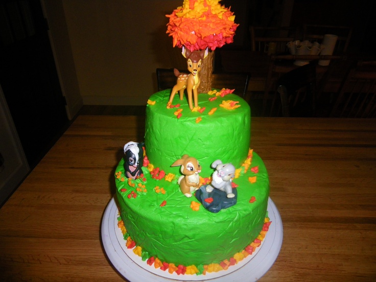 Bambi Birthday Cake