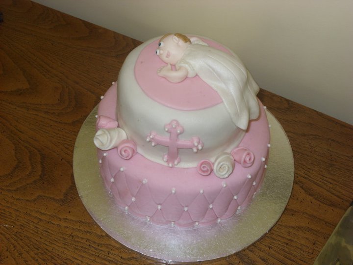 Baptism Christening Cake for Girl